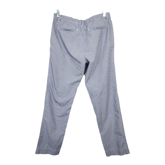 Stafford Prep Micro-Check Straight Leg Cotton Pants - Picture 7 of 8